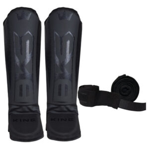 Caneleira Para Luta Muay Thai + Bandagem Elástica 5mts Bks