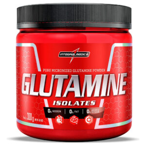 Suplemento em pó Integralmédica Glutamine Isolates sabor Without Flavor em Pote de 300g