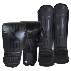 Luva Muay Thai Boxe Kickboxing Sparring + Caneleira Bks