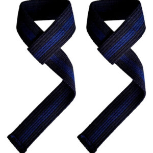 Tala Strap Musculação 100% Algodão Crossfit Cor Tala Strap Preto azul Fortwazz ZZ50
