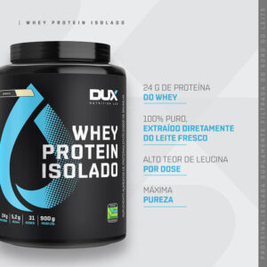 Whey Protein Isolado - Pote 900g Dux Nutrition