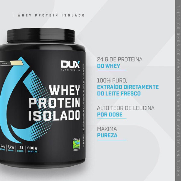 Whey Protein Isolado - Pote 900g Dux Nutrition