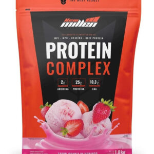 Suplemento New Millen Premium sabor iogurte de morango de 1.8kg - Pó