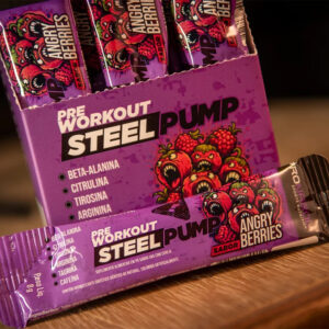 Steel Pump Preworkout Angry Berries Stick 120g Pronabol